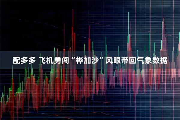 配多多 飞机勇闯“桦加沙”风眼带回气象数据